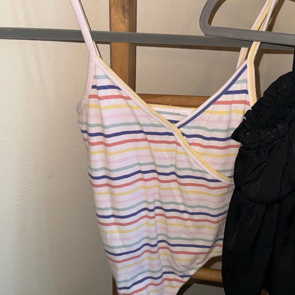 Pacsun Striped Multicolor Women's Bodysuit